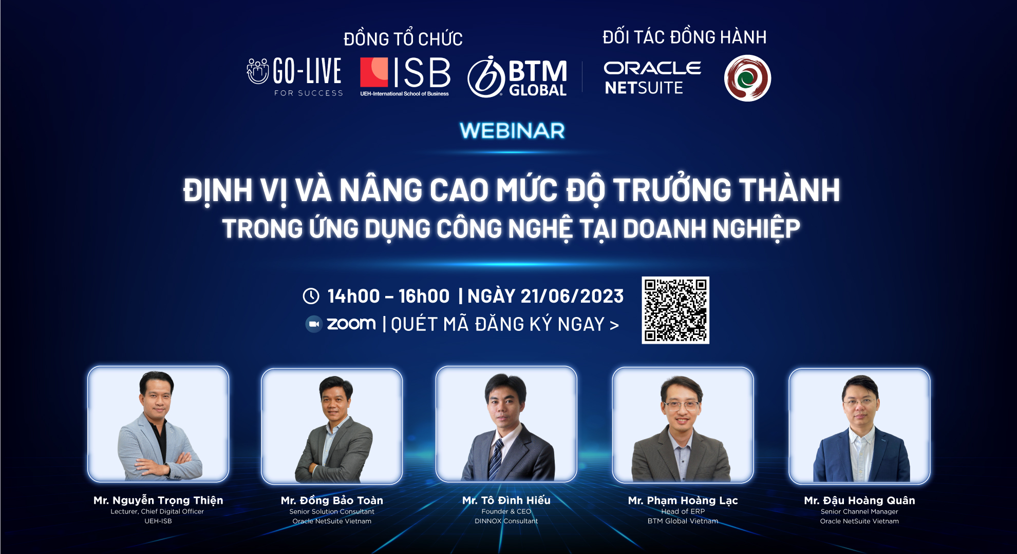 Banner Webinar - Định vị và nâng cao mức độ trưởng thành trong ứng dụng Công nghệ tại Doanh nghiệp